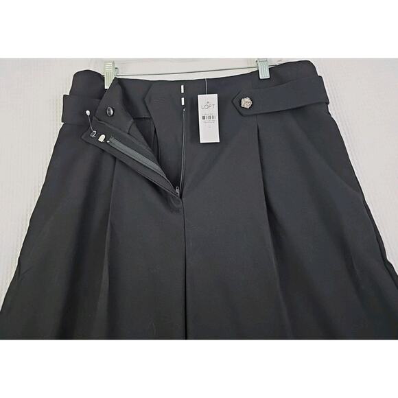 LOFT ~Woman Size 12~ Black "Curvy" Wide Leg Dress Party Evening Wear NWT. - Picture 12 of 14